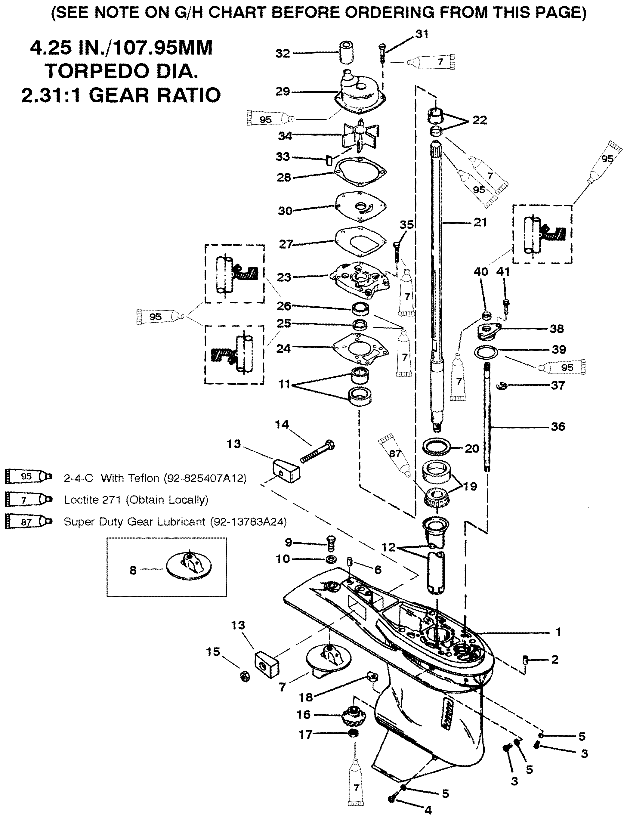 GEAR HOUSING (DRIVE SHAFT)(3 JAW REVERSE CLUTCH)