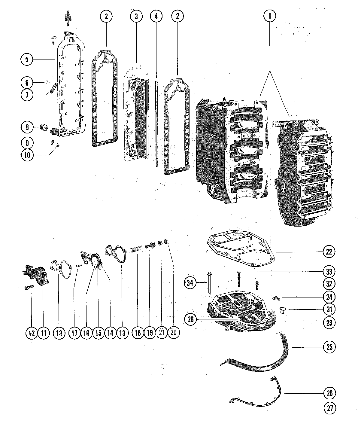 EXHAUST MANIFOLD AND EXHAUST PLATE