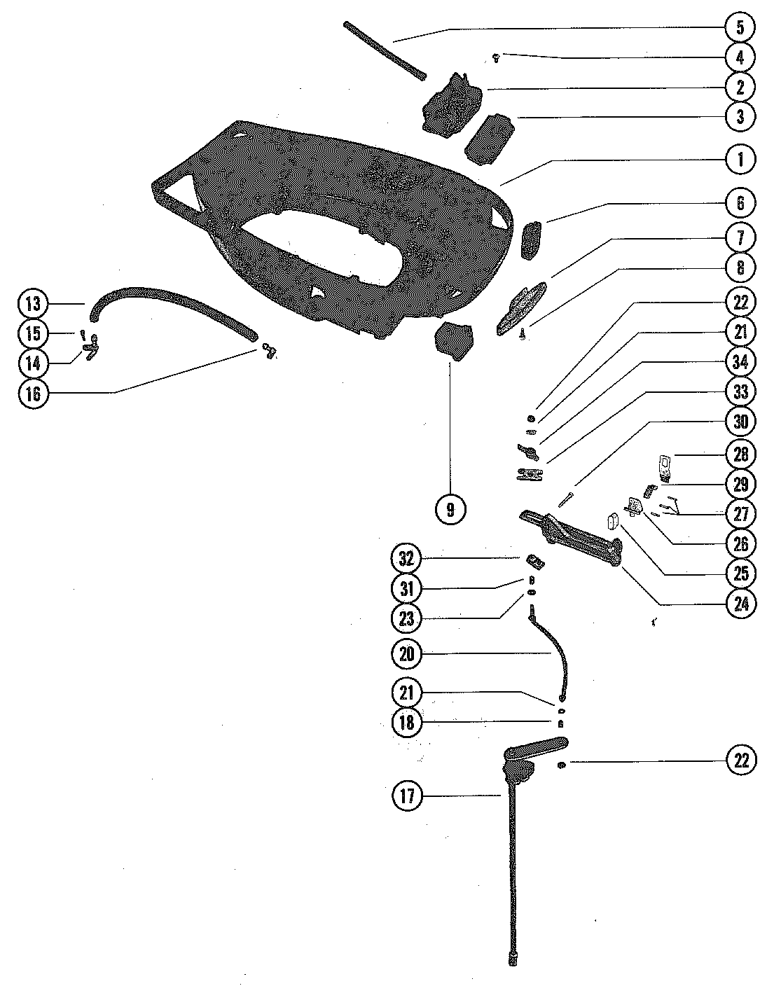 BOTTOM COWL AND SHIFT LINKAGE