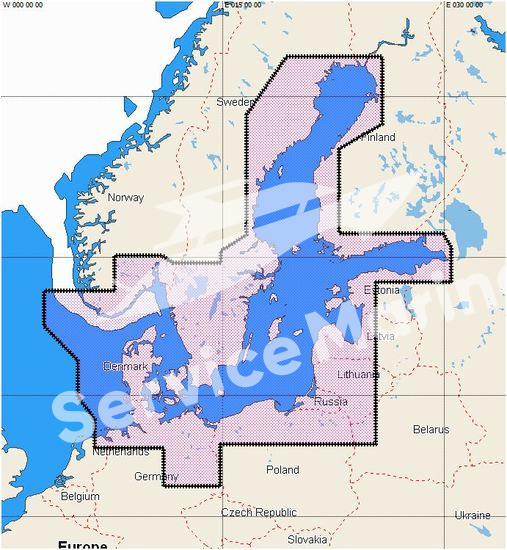 Навигационная карта "Балтийское море и Дания", MAX-N+