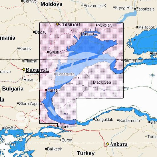 Навигационная карта "Западная часть Черного моря", MAX-N