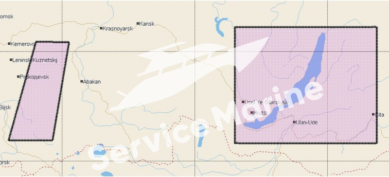 Навигационная карта "Озеро Байкал и Сибирские озёра", MAX-N