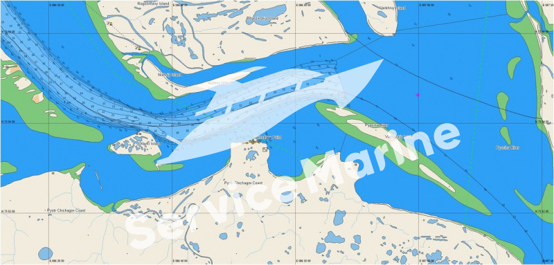 Навигационная карта "Северное побережье России: от Новой Земли до Новосибирских о-вов", MAX-N+