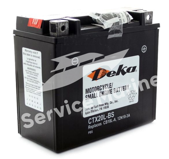 Мото аккумулятор Deka CTX20L-BS AGM