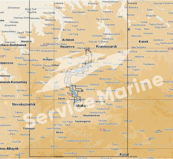 Навигационная карта "Красноярское водохранилище", MAX-N+